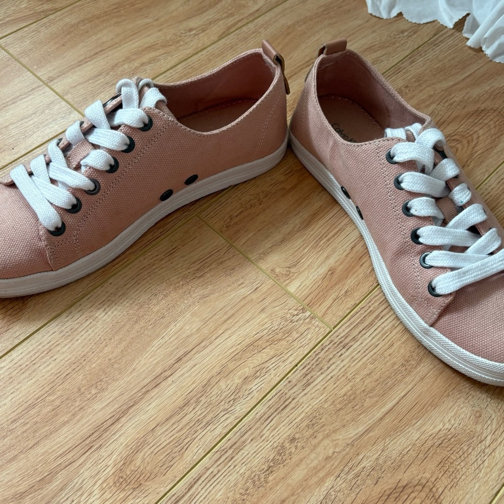 Calvin Klein Blush/light pink Canvas Sneakers - Picture 5 of 11